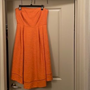 Eva Mendes Collection orange tube top dress